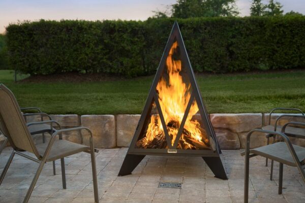 Pyramid Outdoor Fireplace