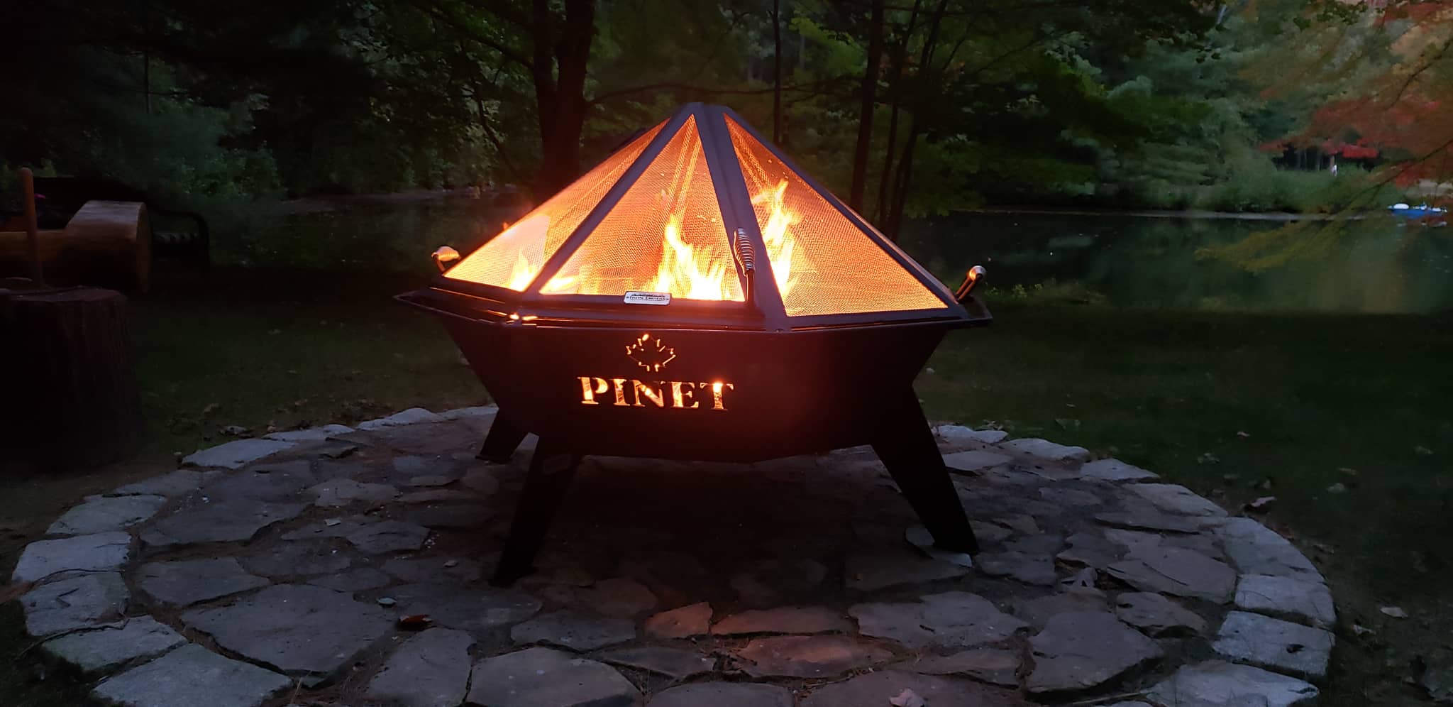 Outdoor Fire Pits Fireplaces, Red Ember Sechee Large Round Iron Wood Burning Fire Pit