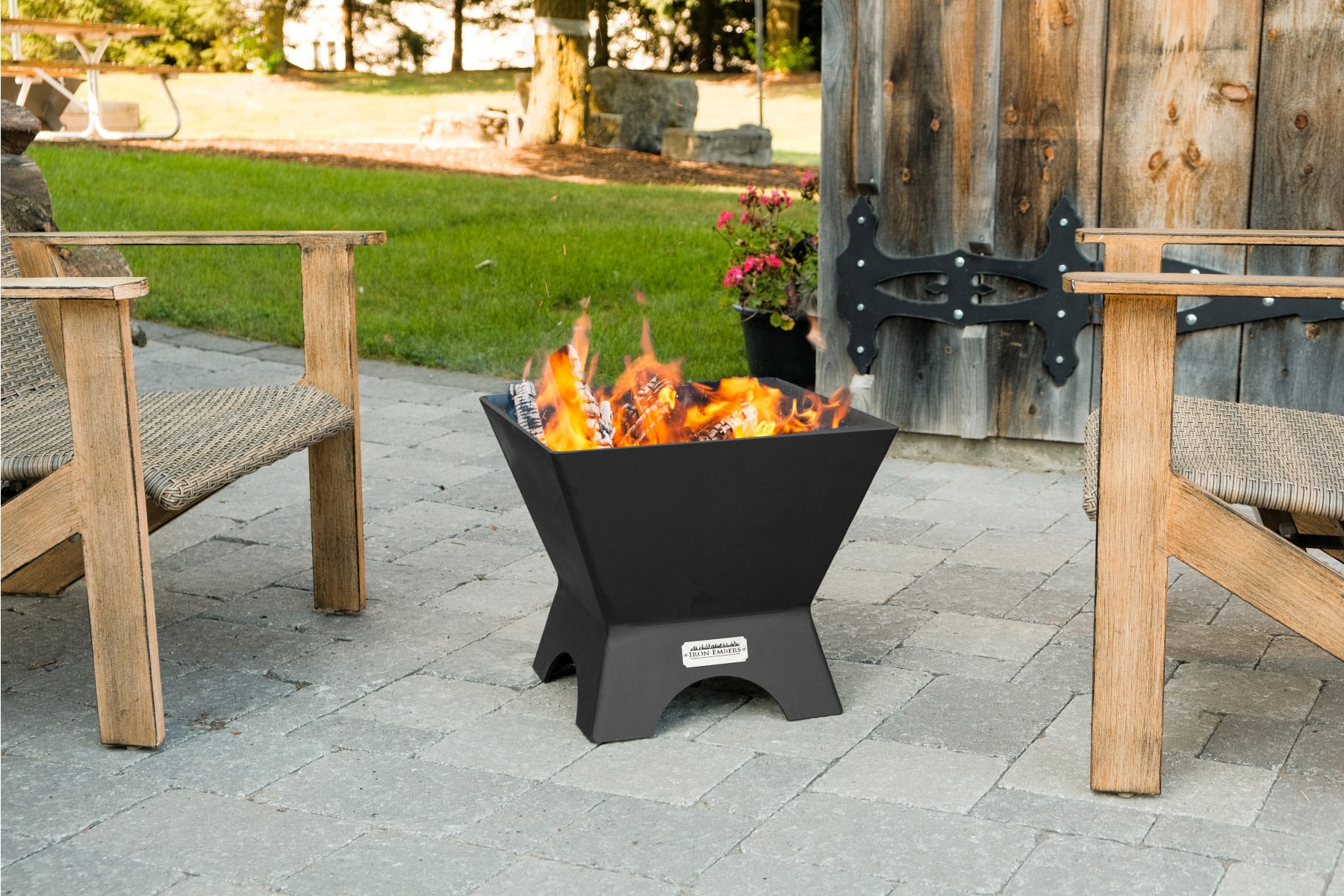 Small square firepit